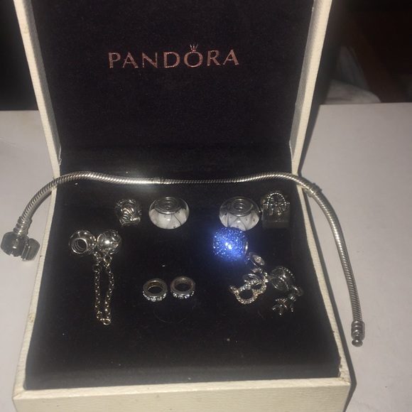 Pandora Spacer Beads- Crystal & Silver - Picture 5 of 5